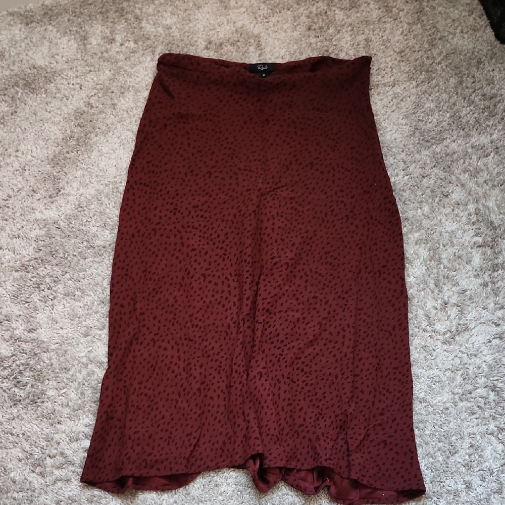 Rails Burgundy Midi Skirt